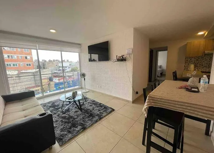 Departamento A 5 Min. Del Aeropuerto Cdmx. Apartamento México DF